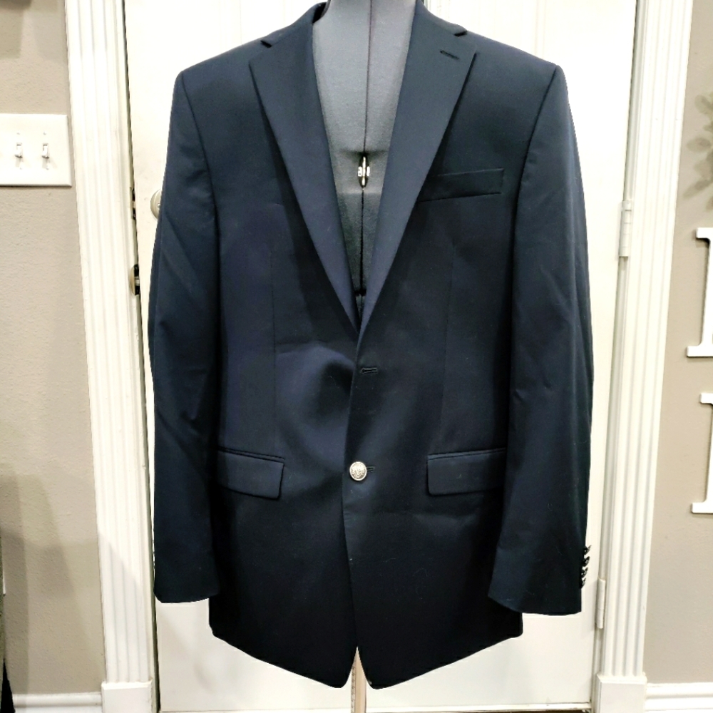 Michael Kors men's navy blue suit blazer size 40L